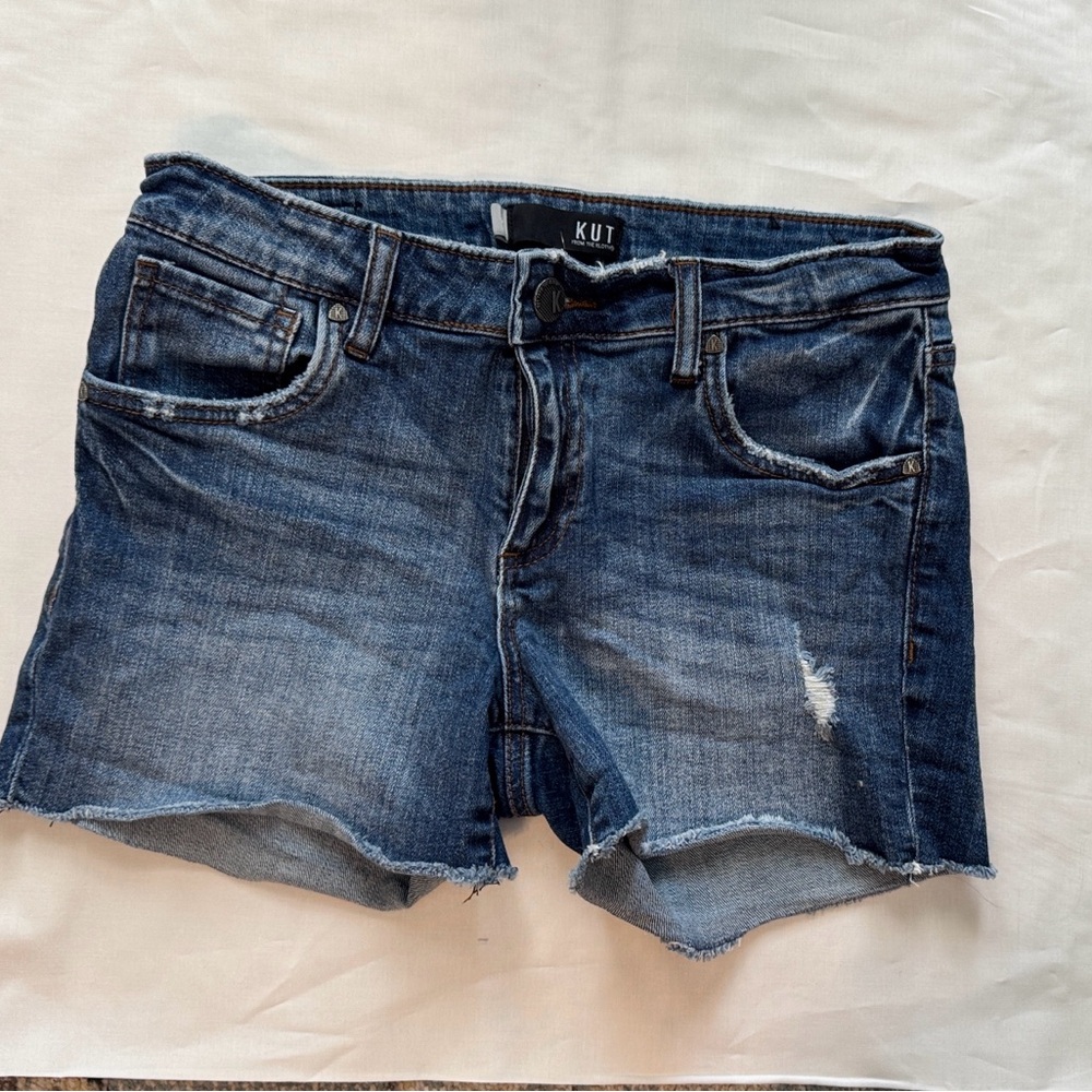 Kut from the Kloth Blue Denim Shorts